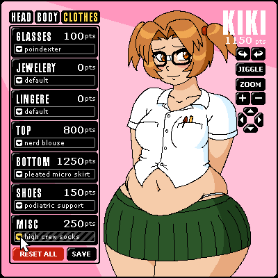 Customizable Kiki (Geeky Outfit)