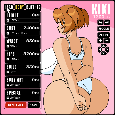 Customizable Kiki (Rotation, Hourglass)